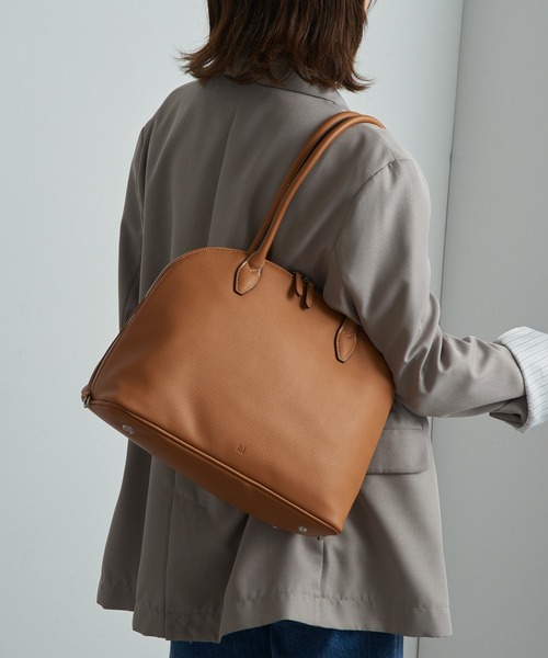 ＆MyuQ（アンドミューク）の「【＆MyuQ】THALLO ロングハンドルボストンバッグ トートバッグ（ボストンバッグ・レディース・キャメル/ブラック・FREE）」の11枚目の写真