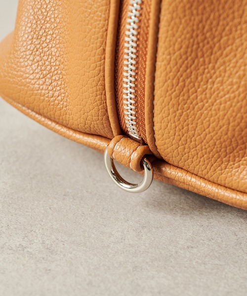 ＆MyuQ（アンドミューク）の「【＆MyuQ】THALLO ロングハンドルボストンバッグ トートバッグ（ボストンバッグ・レディース・キャメル/ブラック・FREE）」の8枚目の写真