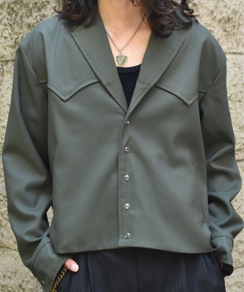 Noen（ノエン）の「ウエスタンテーラードジャケット（テーラードジャケット・メンズ・グリーン/ブラック・MEDIUM/LARGE）」の6枚目の写真