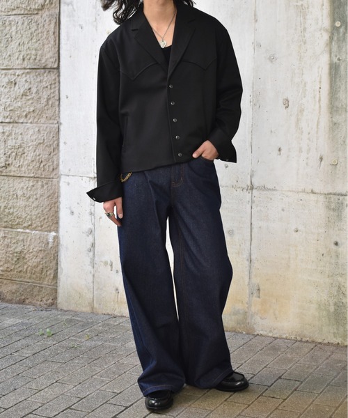 Noen（ノエン）の「ウエスタンテーラードジャケット（テーラードジャケット・メンズ・グリーン/ブラック・MEDIUM/LARGE）」の10枚目の写真