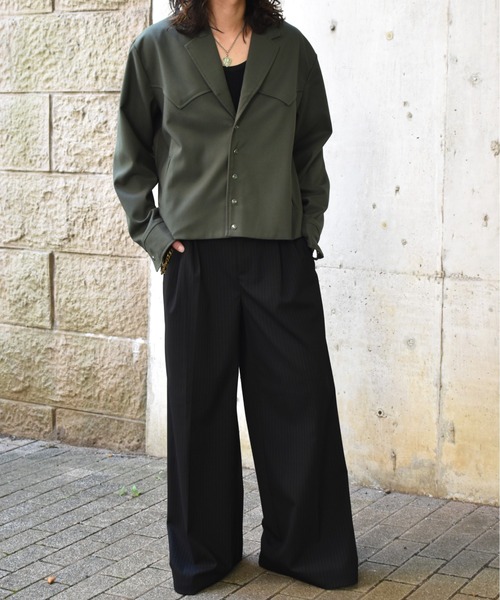 Noen（ノエン）の「ウエスタンテーラードジャケット（テーラードジャケット・メンズ・グリーン/ブラック・MEDIUM/LARGE）」の11枚目の写真