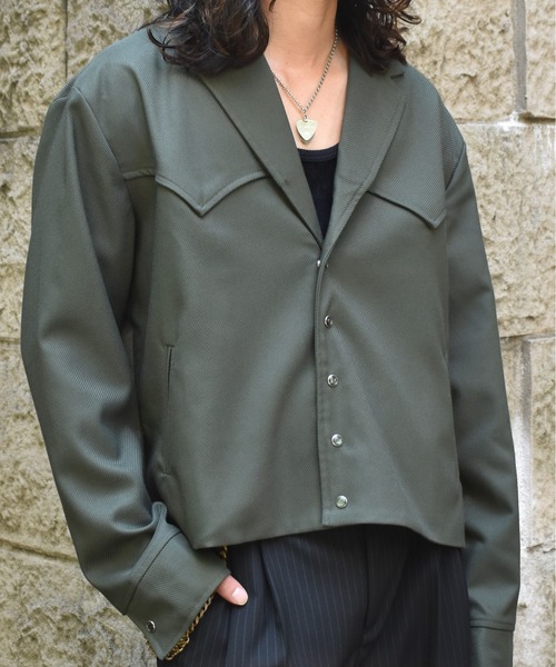 Noen(ノエン)の「ウエスタンテーラードジャケット(テーラードジャケット・メンズ・グリーン/ブラック・MEDIUM/LARGE)」の21枚目の写真