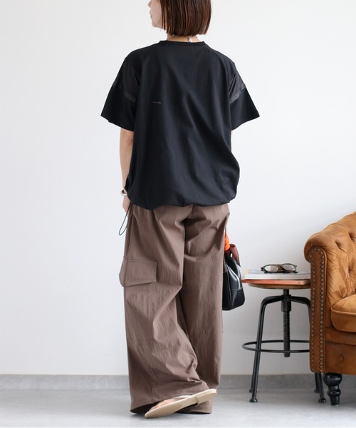 cepo(セポ)の「シアー切替 スソドロストポケットTee 2(Tシャツ/カットソー・レディース・ブラック/オフホワイト/カーキ・M)」の19枚目の写真