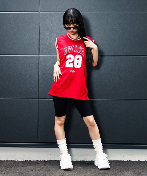 algy(アルジー)の「algyロゴボリュームルーズソックス(ソックス/靴下・キッズ・オフホワイト/サックスブルー/ブラック/ピンク・21/24)」の9枚目の写真