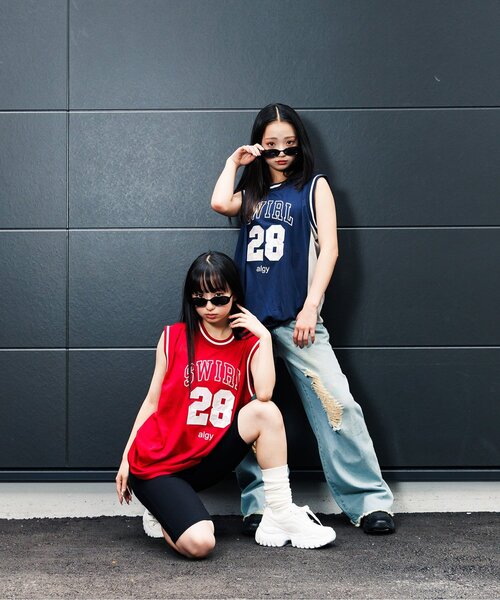 algy(アルジー)の「algyロゴボリュームルーズソックス(ソックス/靴下・キッズ・オフホワイト/サックスブルー/ブラック/ピンク・21/24)」の11枚目の写真