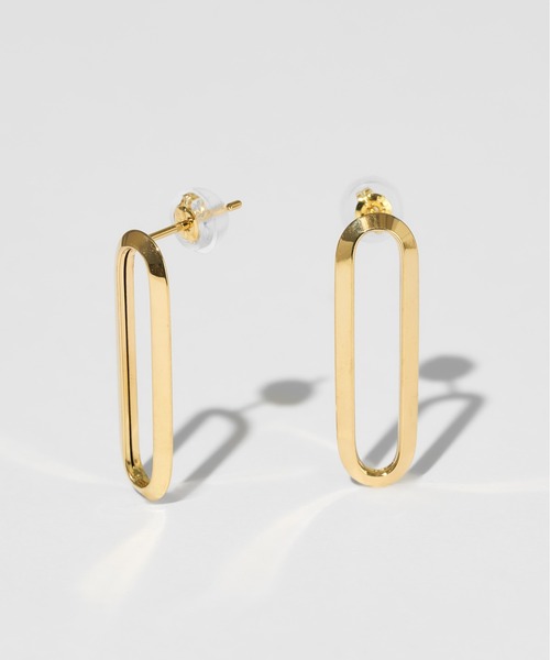 Jewel closet by L&Co.(ジュエルクローゼットバイエルアンドコー)の「K18 ロングラディアント ピアス(ピアス(両耳用)・レディース・イエローゴールド・FREE)」の1枚目の写真