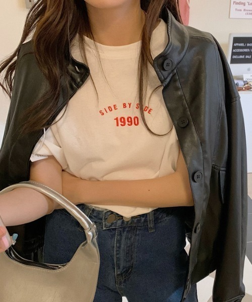 Vipoa(ヴィポア)の「フロントロゴプリントTEE(Tシャツ/カットソー・レディース・ホワイト/ブラック・FREE)」の11枚目の写真