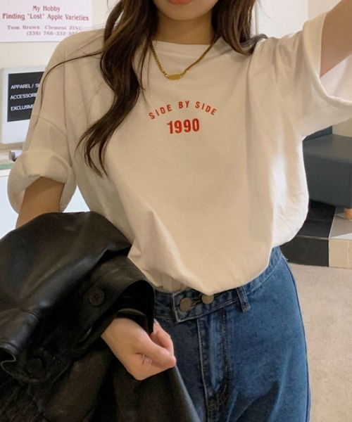 Vipoa(ヴィポア)の「フロントロゴプリントTEE(Tシャツ/カットソー・レディース・ホワイト/ブラック・FREE)」の9枚目の写真