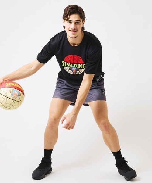 SPALDING（スポルディング）の「【SPALDING/スポルディング】Tシャツ ONE PIECE ヒトヒトの実 ボールプリント/吸水速乾機能・UVカット機能・アニメ半袖Tシャツ（Tシャツ/カットソー・メンズ・ブラック/ホワイト/レッド・MEDIUM/LARGE）」の9枚目の写真