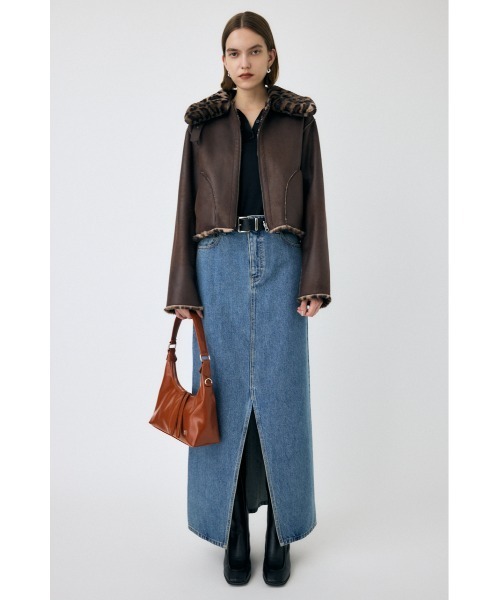 MOUSSY（マウジー）の「【25年AW新作】REVER FAUX ファーコート（ブルゾン・レディース・ブラウン系その他2/アイボリー/ブラック/ブラウン系その他・FREE）」の9枚目の写真