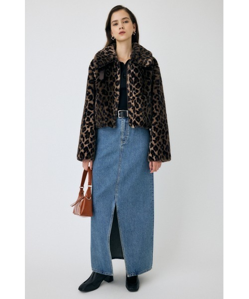 MOUSSY（マウジー）の「【25年AW新作】REVER FAUX ファーコート（ブルゾン・レディース・ブラウン系その他2/アイボリー/ブラック/ブラウン系その他・FREE）」の10枚目の写真