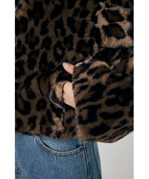 MOUSSY（マウジー）の「【25年AW新作】REVER FAUX ファーコート（ブルゾン・レディース・ブラウン系その他2/アイボリー/ブラック/ブラウン系その他・FREE）」の22枚目の写真