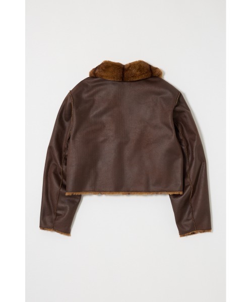 【匿名配送】 moussyファー付きブルゾン REVER FAUX ファーコート（ブルゾン）｜MOUSSY（マウジー）の
