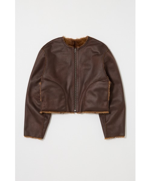 【匿名配送】 moussyファー付きブルゾン MOUSSY | FRONT ZIP FUNCTION ブルゾン (ブルゾン ) |SHEL'TTER