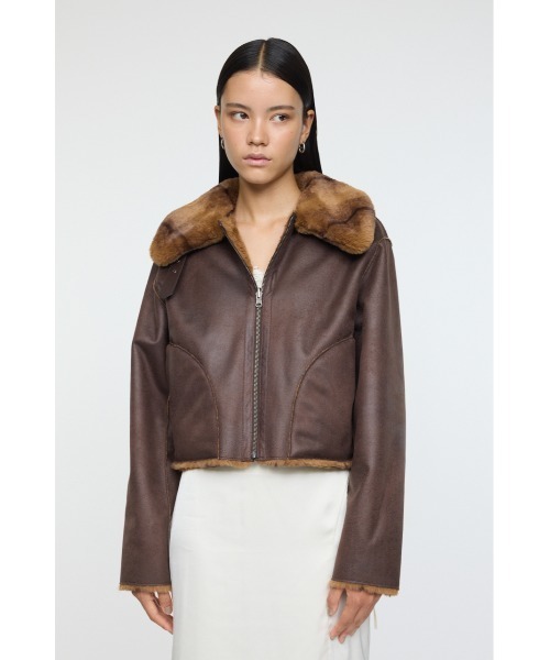 25年AW新作】REVER FAUX ファーコート（ブルゾン）｜MOUSSY