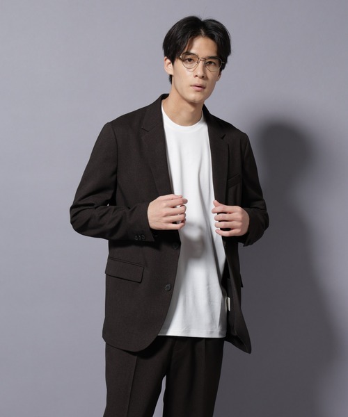 【極美品✨】ナノユニバース Damerino スーツセットアップ グレー M Damerino｣LANATEC(R)シャークスキンセットアップ防シワ形態安定