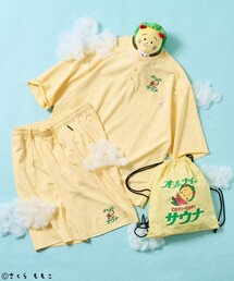 FREAK'S STORE（フリークスストア）の「COJI-COJI × SAUVENIR × FREAK'S STORE/コジコジ × サウベニア × フリークスストア 別注 オールナイトサウナ KANNAIGI/館内着/裏毛セットアップ/ナップサック付き（ルームウェア/パジャマ・メンズ）」