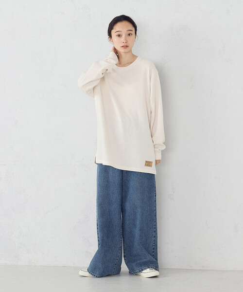 Purple&Yellow(パープルアンドイエロー)の「デニムワイドバギーパンツ(デニムパンツ・メンズ・インディゴブルー/ブラック・X-SMALL/SMALL/MEDIUM/LARGE)」の13枚目の写真