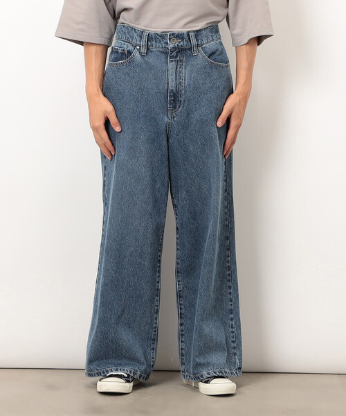 Purple&Yellow(パープルアンドイエロー)の「デニムワイドバギーパンツ(デニムパンツ・メンズ・インディゴブルー/ブラック・X-SMALL/SMALL/MEDIUM/LARGE)」の18枚目の写真