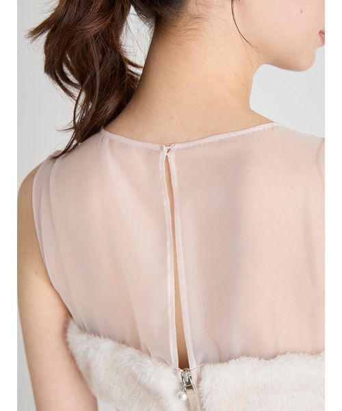 CELFORD（セルフォード）の「【HANAE MORI×CELFORDコラボ】ファードッキングフィット＆フレアドレス（ドレス・レディース・ブラック/サックスブルー/ライトベージュ・36/38）」の10枚目の写真