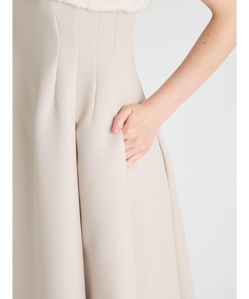 CELFORD（セルフォード）の「【HANAE MORI×CELFORDコラボ】ファードッキングフィット＆フレアドレス（ドレス・レディース・ブラック/サックスブルー/ライトベージュ・36/38）」の11枚目の写真