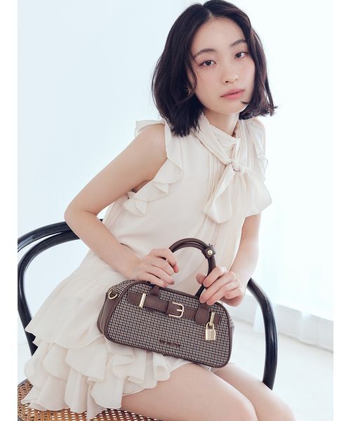 ドレープフリルセットアップ（ワンピース）｜LILY BROWN（リリー