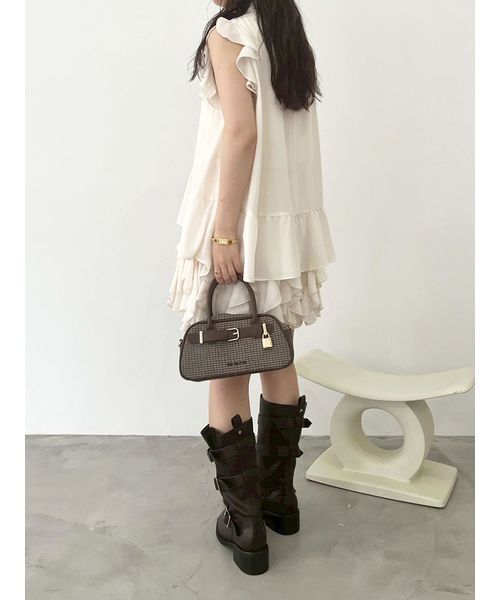 ドレープフリルセットアップ（ワンピース）｜LILY BROWN（リリー