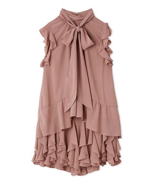 ドレープフリルセットアップ（ワンピース）｜LILY BROWN（リリー