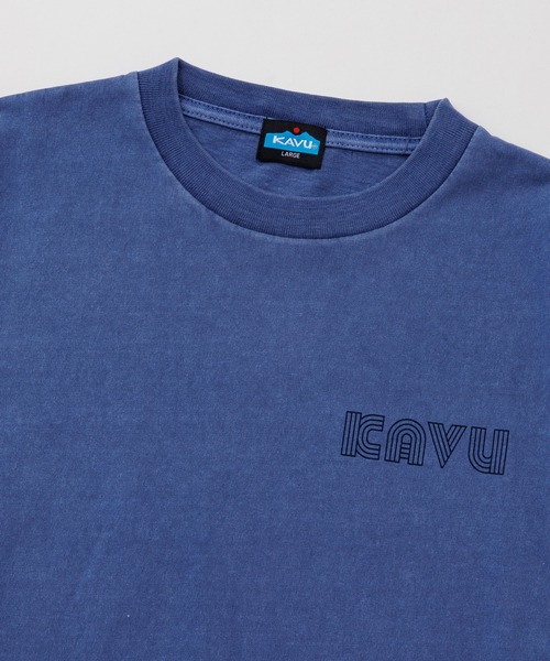 KAVU(カブー)の「KAVU/カブー Sleeve Print L/S Tee/スリーブプリント(Tシャツ/カットソー・メンズ・ライトグレー/ネイビー/イエロー・LARGE/MEDIUM/X-LARGE)」の8枚目の写真
