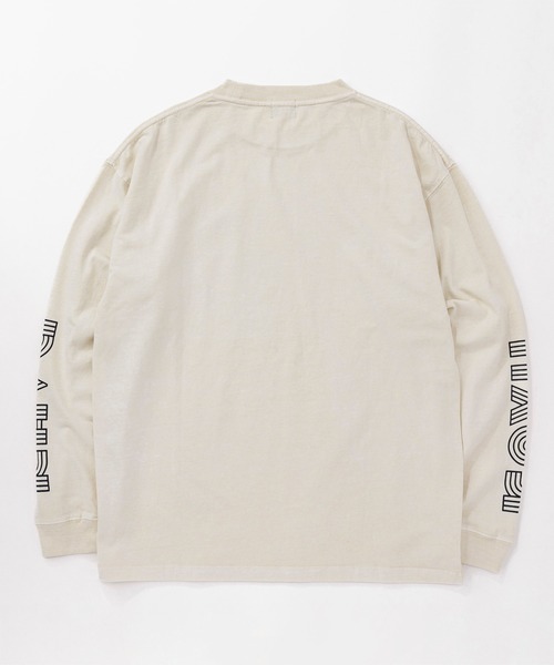 KAVU(カブー)の「KAVU/カブー Sleeve Print L/S Tee/スリーブプリント(Tシャツ/カットソー・メンズ・ライトグレー/ネイビー/イエロー・LARGE/MEDIUM/X-LARGE)」の12枚目の写真