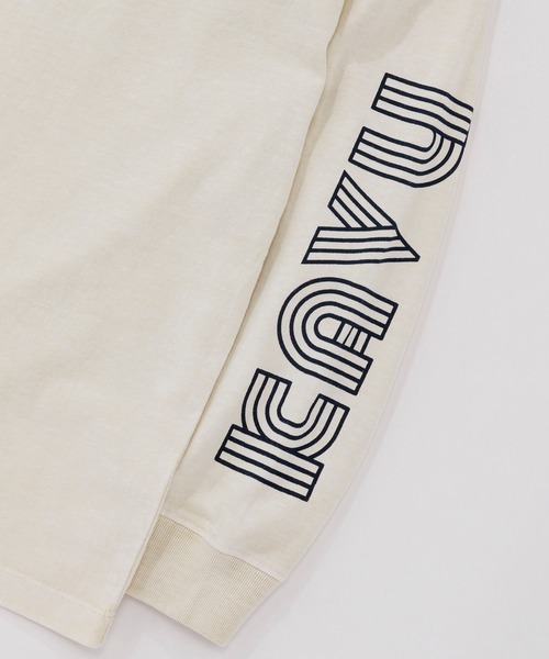 KAVU(カブー)の「KAVU/カブー Sleeve Print L/S Tee/スリーブプリント(Tシャツ/カットソー・メンズ・ライトグレー/ネイビー/イエロー・LARGE/MEDIUM/X-LARGE)」の14枚目の写真