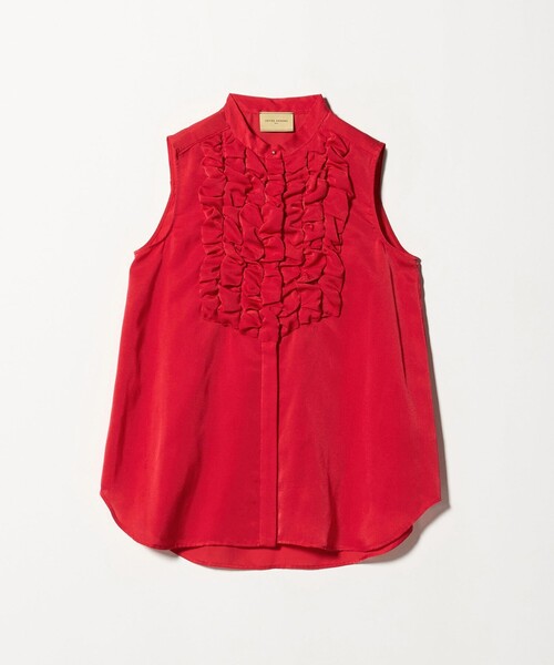 UNITED ARROWS(ユナイテッドアローズ)の「サテン フリル ブラウス ‐ウォッシャブル‐(シャツ/ブラウス・レディース・レッド/ホワイト/その他1・FREE)」の6枚目の写真