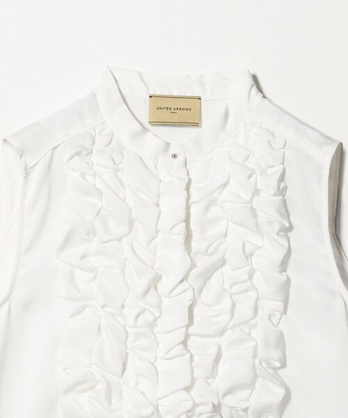 UNITED ARROWS(ユナイテッドアローズ)の「サテン フリル ブラウス ‐ウォッシャブル‐(シャツ/ブラウス・レディース・レッド/ホワイト/その他1・FREE)」の19枚目の写真