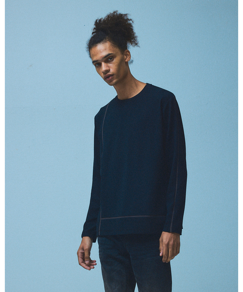 5351 POUR LES HOMMES（ゴーサンゴーイチプールオム）の「【25AW】Lライン 長袖Tシャツ（Tシャツ/カットソー・メンズ・ライトグレー/グリーン/ブラック・44/46/48/50）」の11枚目の写真