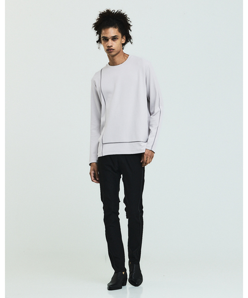 5351 POUR LES HOMMES（ゴーサンゴーイチプールオム）の「【25AW】Lライン 長袖Tシャツ（Tシャツ/カットソー・メンズ・ライトグレー/グリーン/ブラック・44/46/48/50）」の18枚目の写真