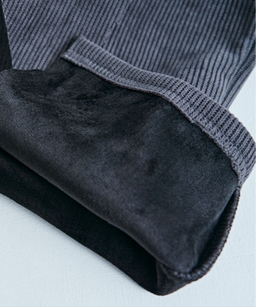 kirakiraShop(キラキラショップ)の「裏起毛 コーデュロイ フロント スリット パンツ(その他パンツ・レディース・チャコール/ブラック/ベージュ・M/L/XL)」の10枚目の写真
