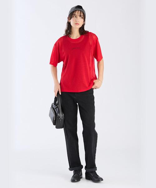 さちこ様★新品★アニエスベー agnes b. ストレッチデニムパンツ 38 黒 ブラックデニムパンツ（デニムパンツ）｜To b. by agnes b