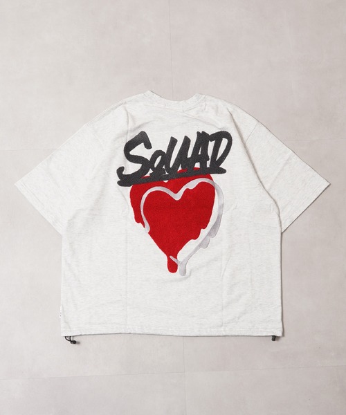 1111clothing(ワンフォークロージング)の「ハートサガラ刺繍 スウェットTシャツ / Heart Sagara Embroidery Sweatshirt T-Shirt(Tシャツ/カットソー・メンズ・ブラック系1/ブラック系2/ホワイト系1/ホワイト系2・M/L/XL)」の17枚目の写真