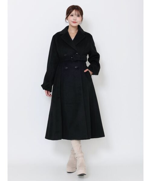 EATME(イートミー)の「ダブルテーラードロングコート(その他アウター・レディース・オフホワイト/グレー/ブラック・FREE)」の9枚目の写真