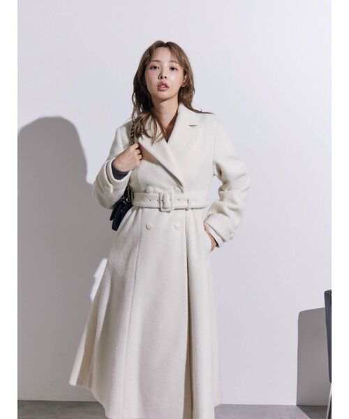 EATME(イートミー)の「ダブルテーラードロングコート(その他アウター・レディース・オフホワイト/グレー/ブラック・FREE)」の16枚目の写真