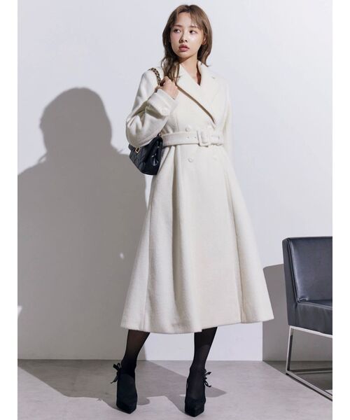 EATME(イートミー)の「ダブルテーラードロングコート(その他アウター・レディース・オフホワイト/グレー/ブラック・FREE)」の17枚目の写真