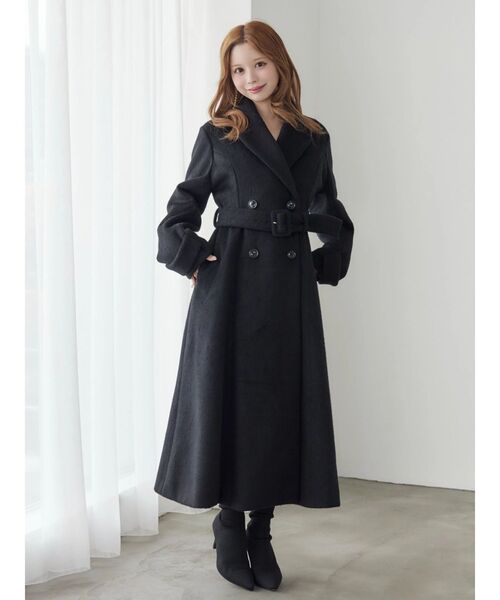 EATME(イートミー)の「ダブルテーラードロングコート(その他アウター・レディース・オフホワイト/グレー/ブラック・FREE)」の20枚目の写真