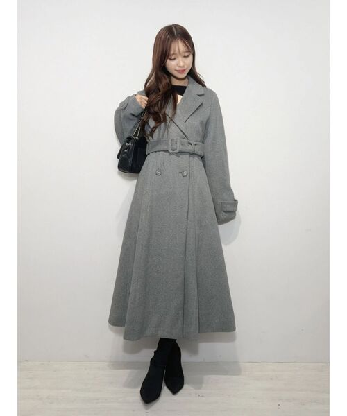 EATME(イートミー)の「ダブルテーラードロングコート(その他アウター・レディース・オフホワイト/グレー/ブラック・FREE)」の21枚目の写真