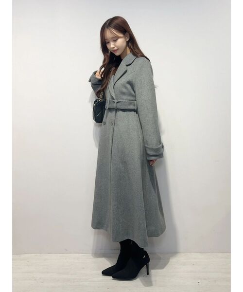 EATME(イートミー)の「ダブルテーラードロングコート(その他アウター・レディース・オフホワイト/グレー/ブラック・FREE)」の22枚目の写真