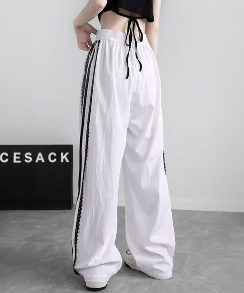 blackdia ocean(ブラックダイヤオーシャン)の「blackdia ocean レースリボン ラインパンツ(その他パンツ・レディース・ブラック/ホワイト・X-LARGE/SMALL/MEDIUM/LARGE)」の14枚目の写真
