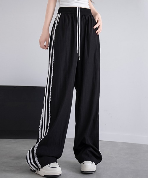 blackdia ocean(ブラックダイヤオーシャン)の「blackdia ocean レースリボン ラインパンツ(その他パンツ・レディース・ブラック/ホワイト・X-LARGE/SMALL/MEDIUM/LARGE)」の9枚目の写真