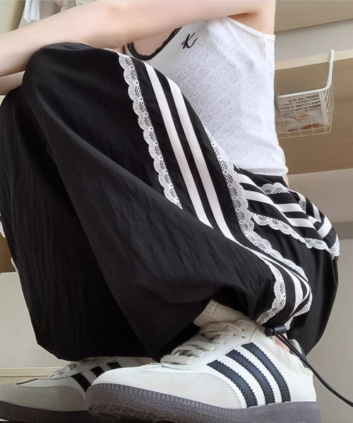 blackdia ocean(ブラックダイヤオーシャン)の「blackdia ocean レースリボン ラインパンツ(その他パンツ・レディース・ブラック/ホワイト・X-LARGE/SMALL/MEDIUM/LARGE)」の18枚目の写真