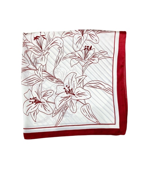 WILLSELECTION（ウィルセレクション）の「スカーフ（マフラー・レディース・ブラック/レッド・FREE）」の5枚目の写真