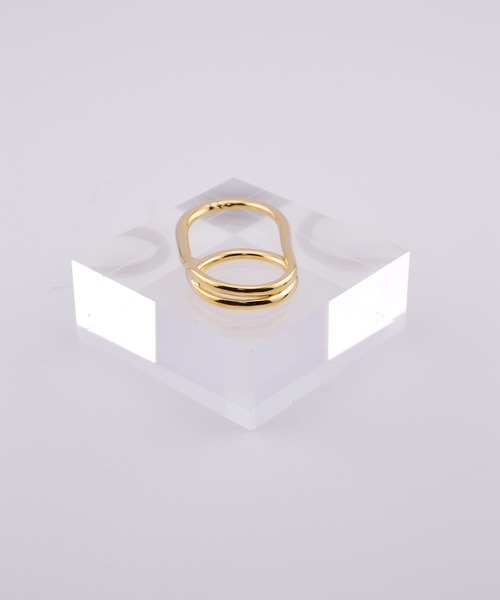 BROTHERHOOD(ブラザーフッド)の「【earyear】Bridge Duo Double Finger Ring(リング・レディース・ゴールド・FREE)」の3枚目の写真