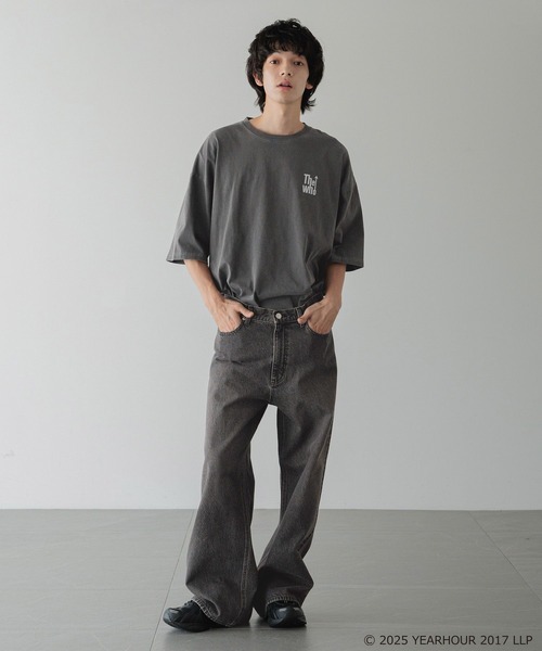 LOWRYS FARM(ローリーズファーム)の「【LFM(U)】UK ROCKTSS(Tシャツ/カットソー・メンズ・チャコールグレー/オフホワイト/ホワイト×グレー・FREE)」の20枚目の写真